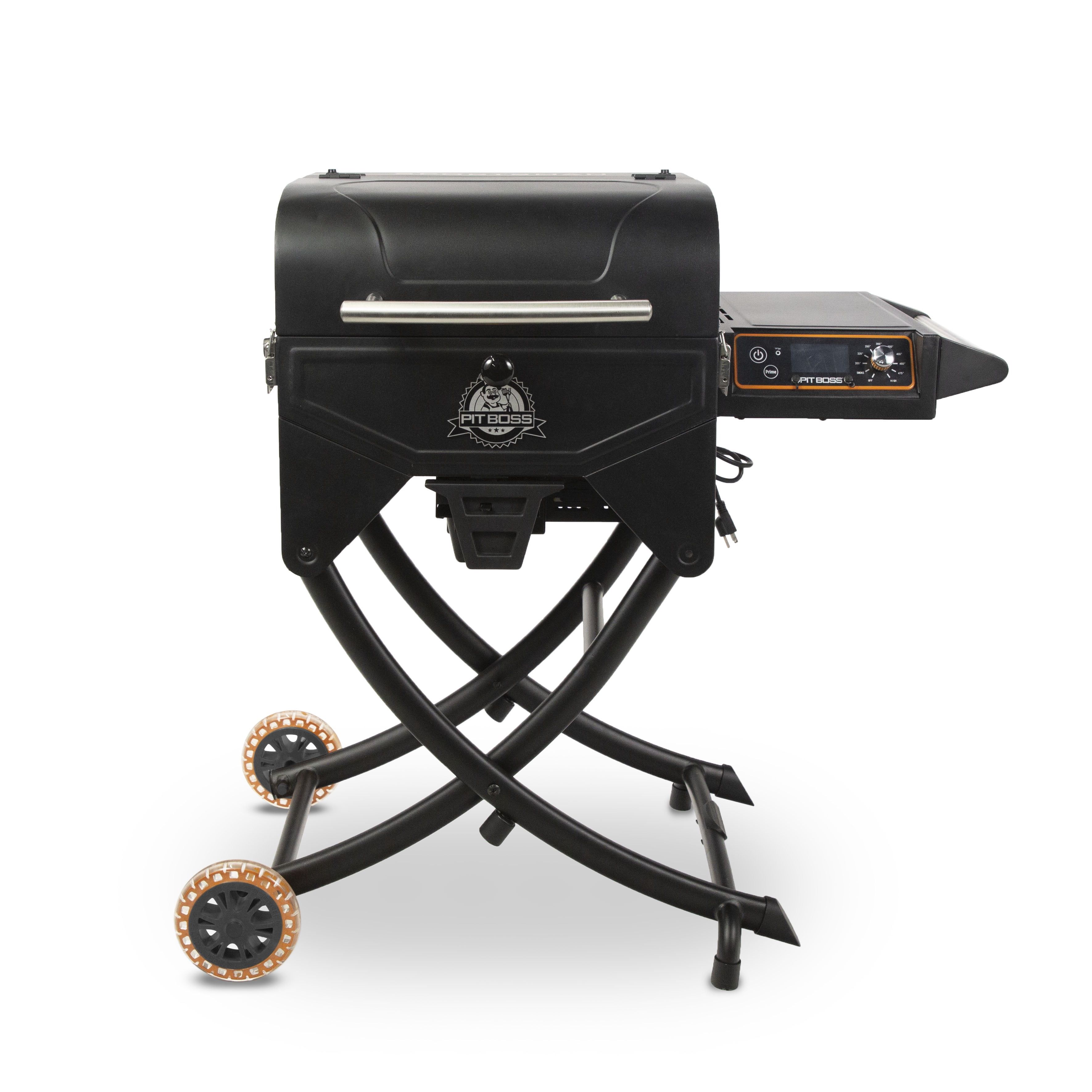 Pit Boss Portable Black Pellet Grill with Foldable Legs