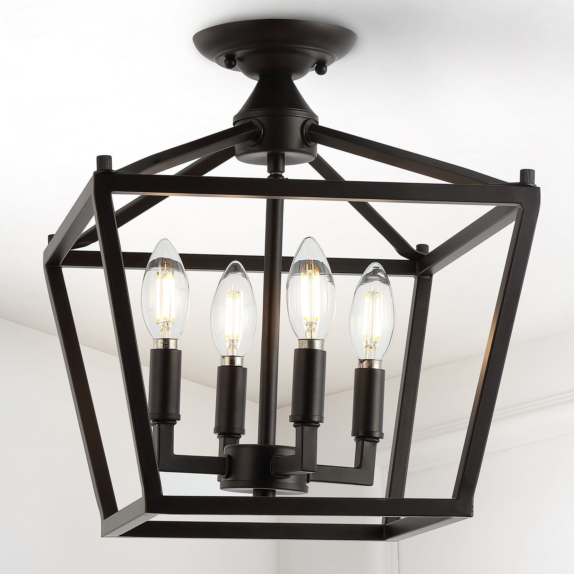 Modern Farmhouse 12" LED Flush Mount in Oil Rubbed Bronze