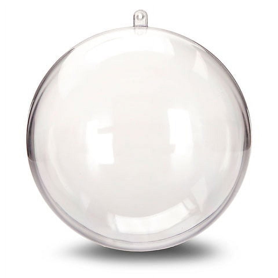 Clear Acrylic 140mm Hanging Ball Ornament Set