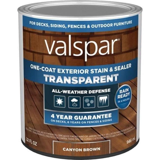 Canyon Brown Transparent One-Coat Exterior Stain & Sealer, 1-Quart