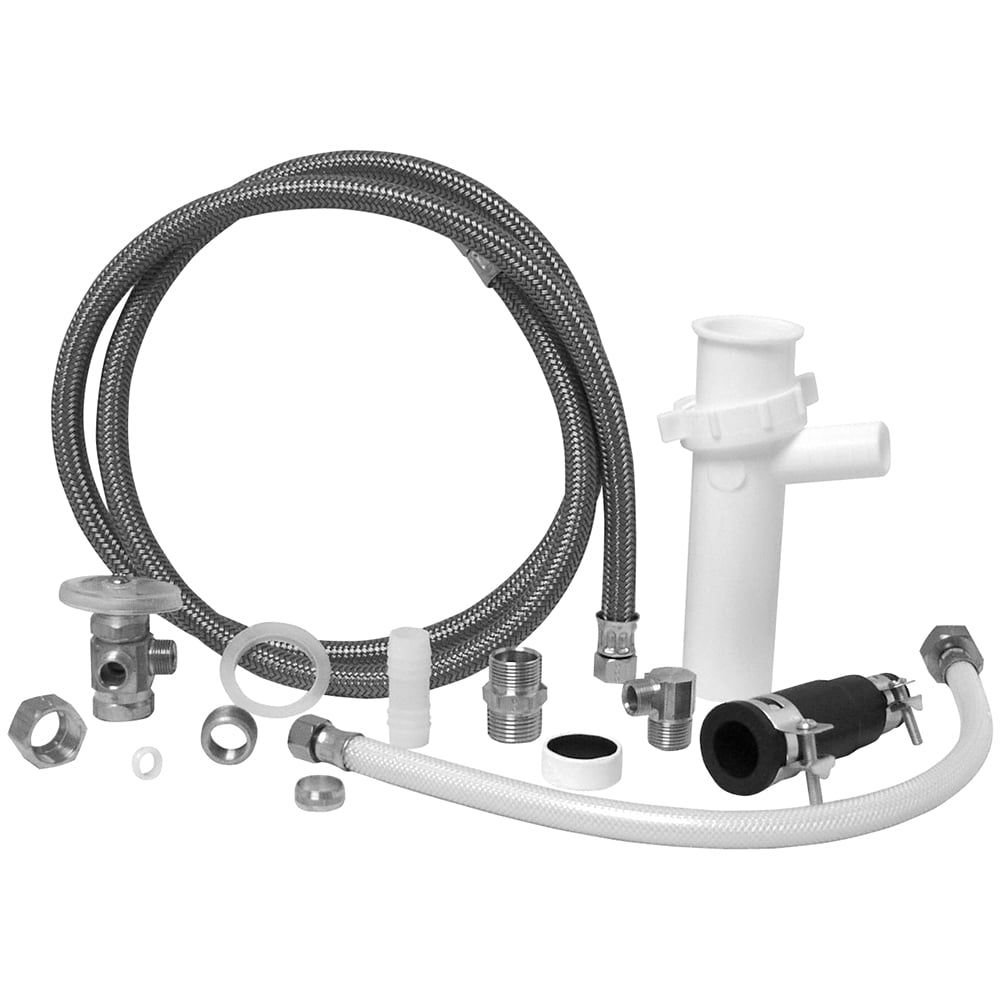 Plumb Craft White Complete Dishwasher Installation Kit with Hoses and Fixtures