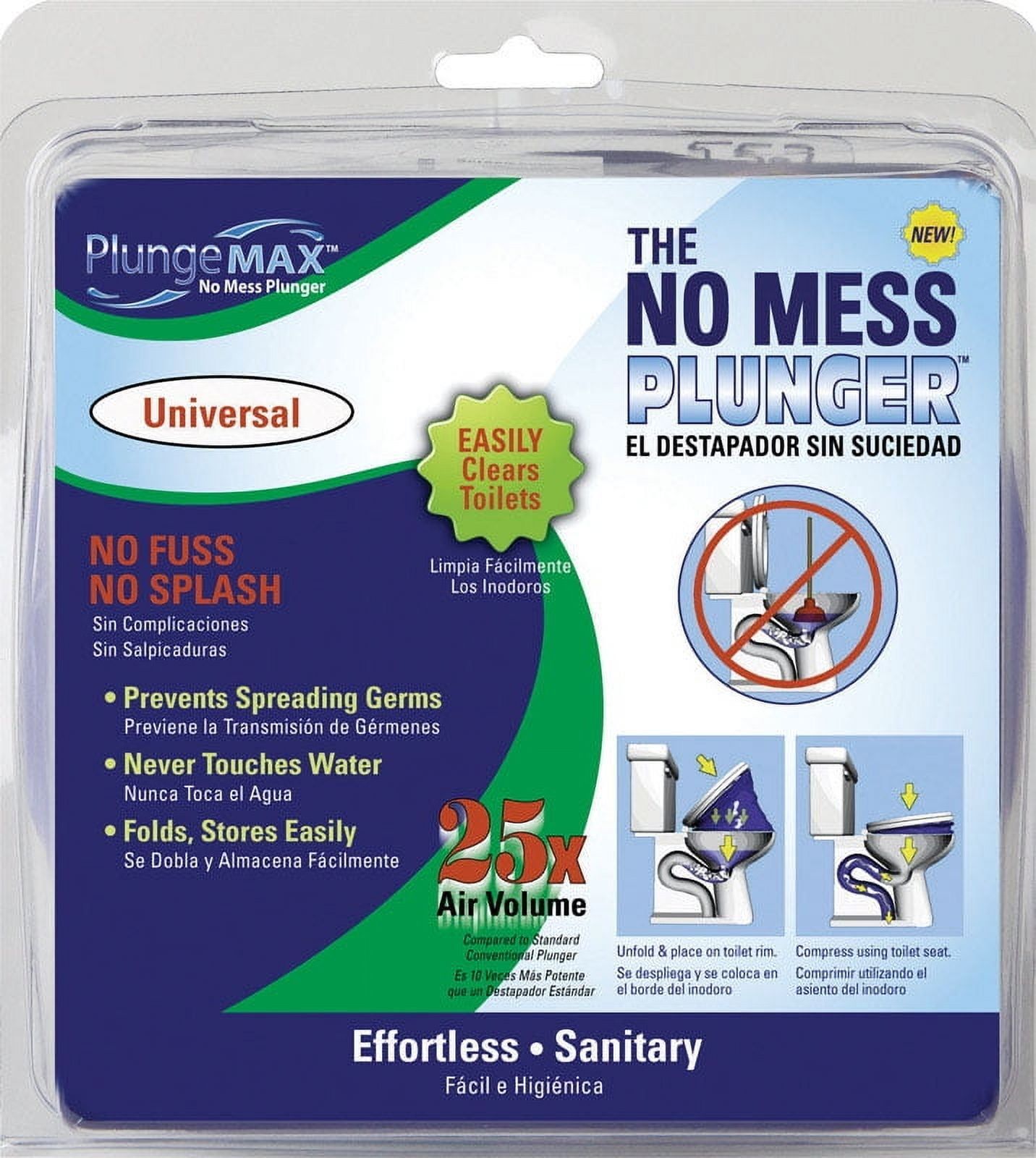 PlungeMAX 24 in. No Mess Sanitary Toilet Plunger