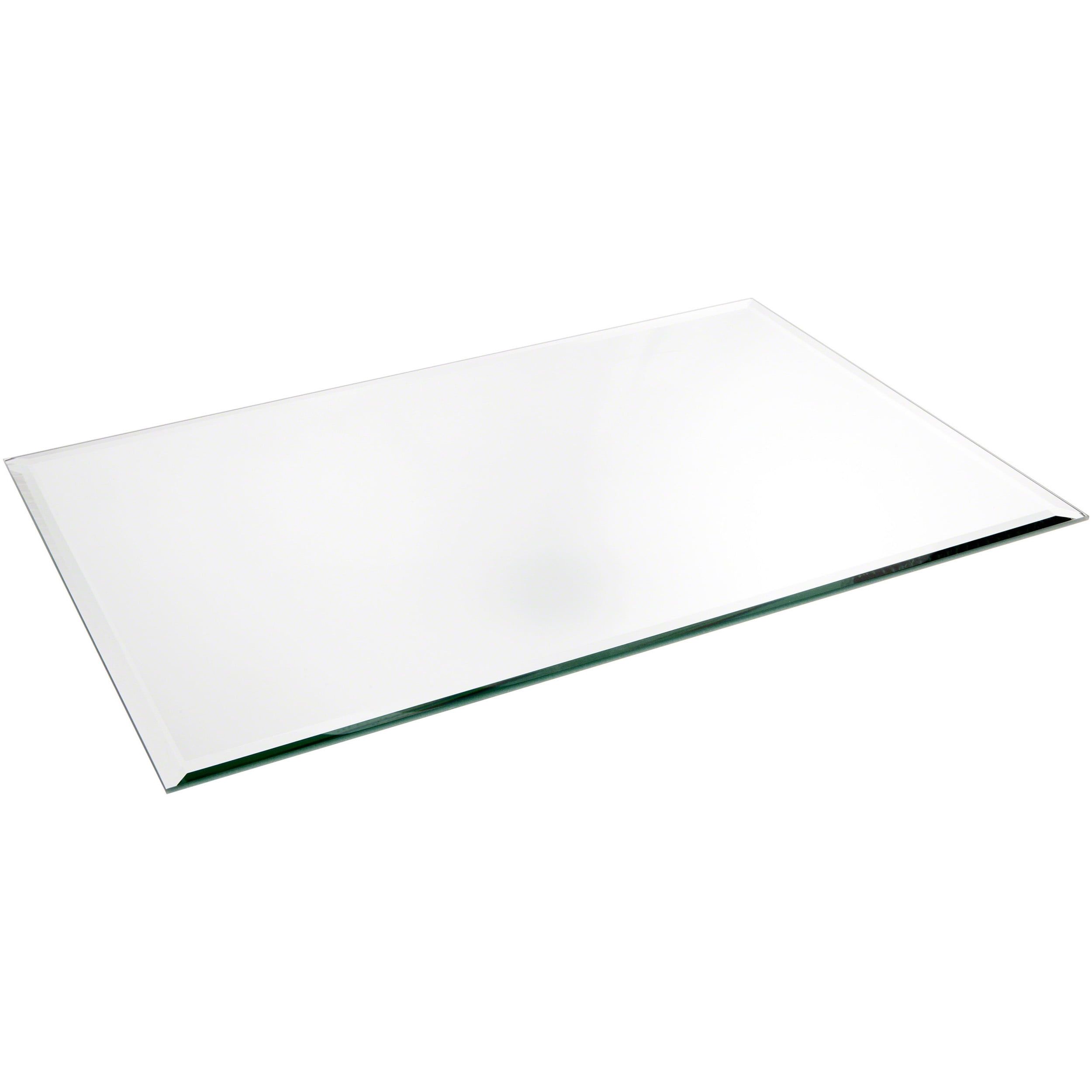 Modern Rectangular Silver Glass Office Table