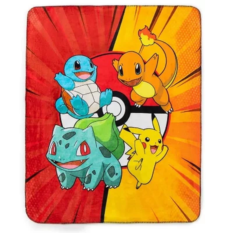 Pokemon Battle Burst 50" x 60" Cloud Faux Fur Throw Blanket