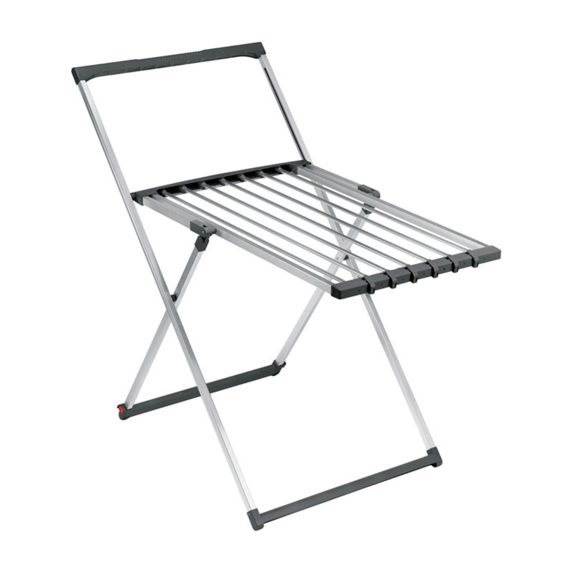 Polder Silver Aluminum Collapsible Clothes Drying Rack