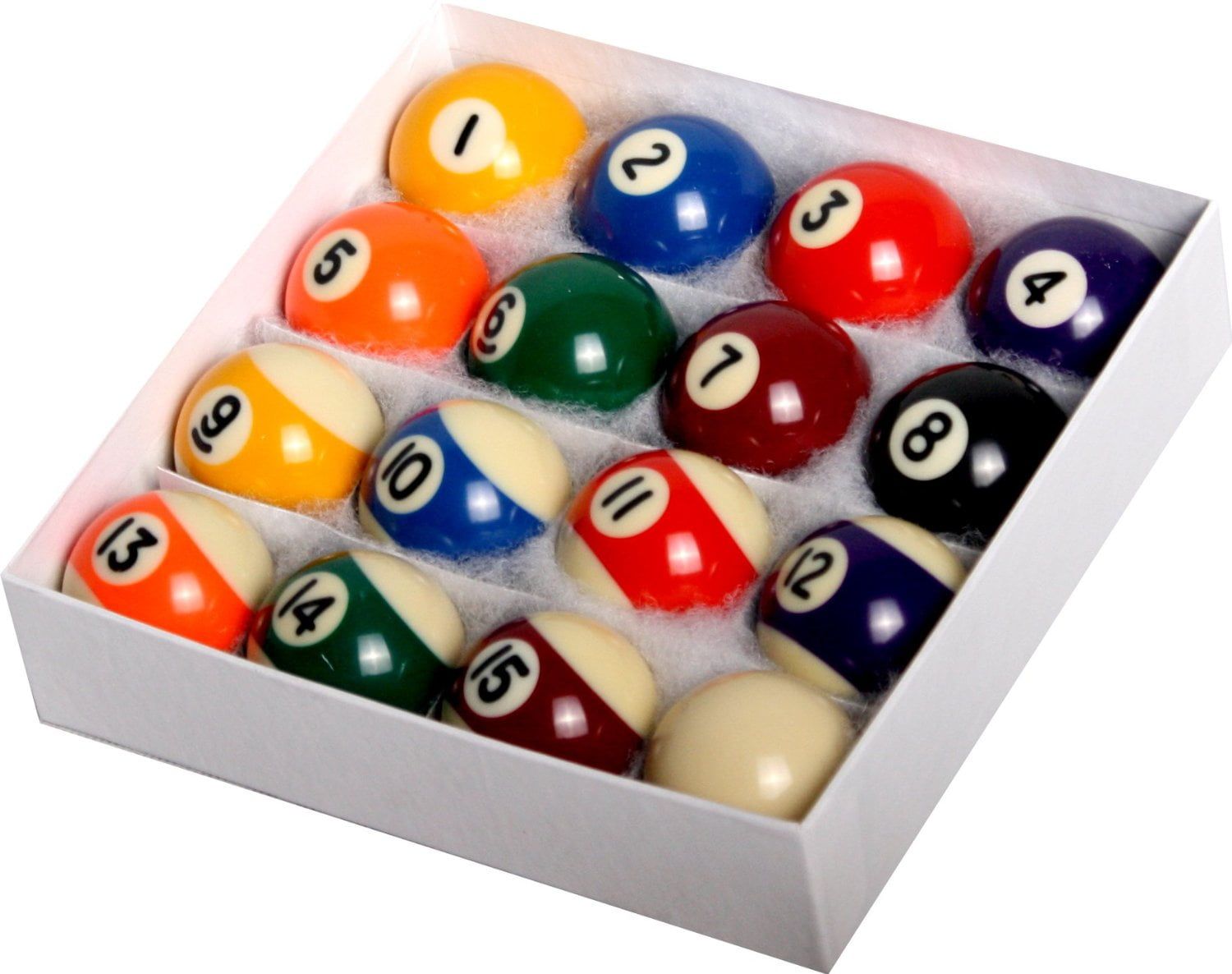 Regulation Size 2-1/4" Resin Pool Ball Set