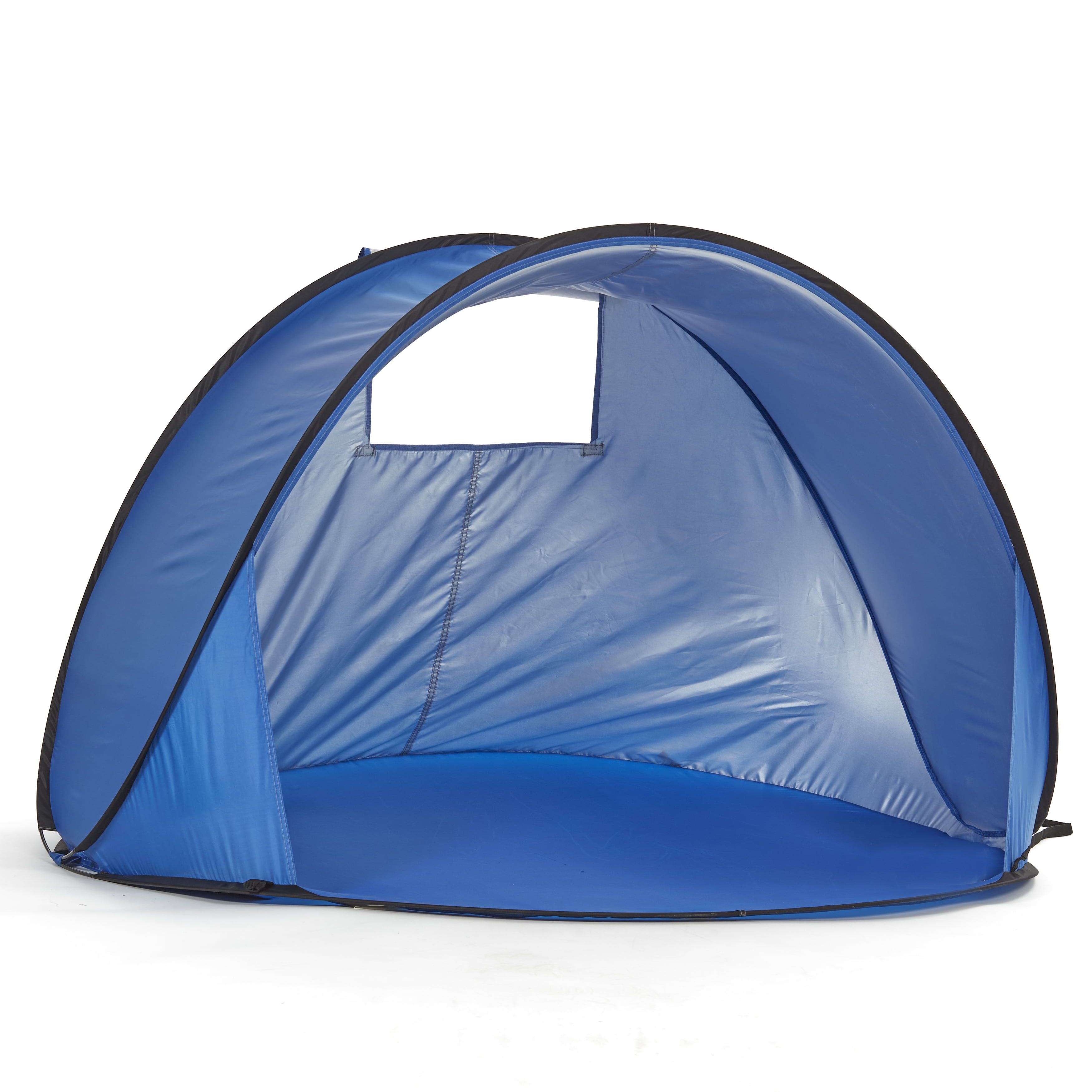 Blue 5' x 5' Pop-Up Beach Sun Shade Tent with Carry Bag