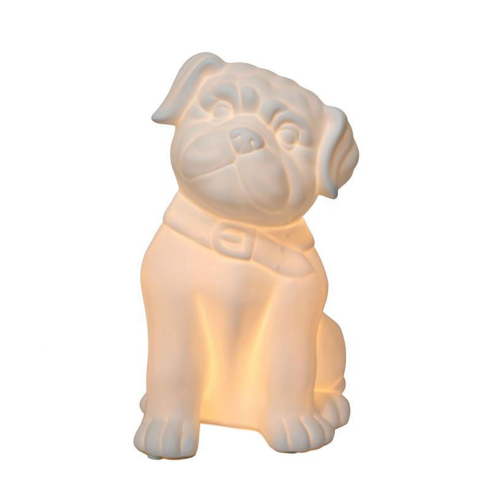 White Porcelain Puppy Dog Shaped Night Light