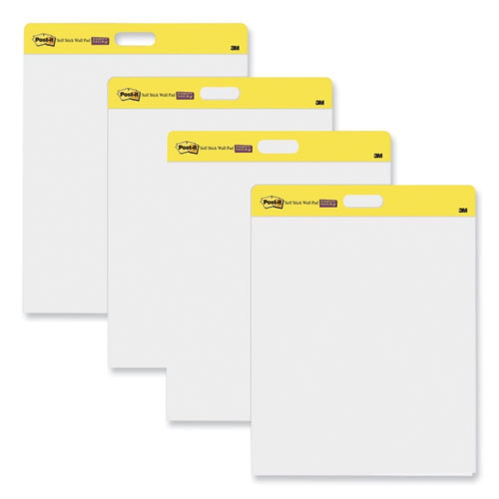 White Self-Stick Wall Pads with Adhesive Backing