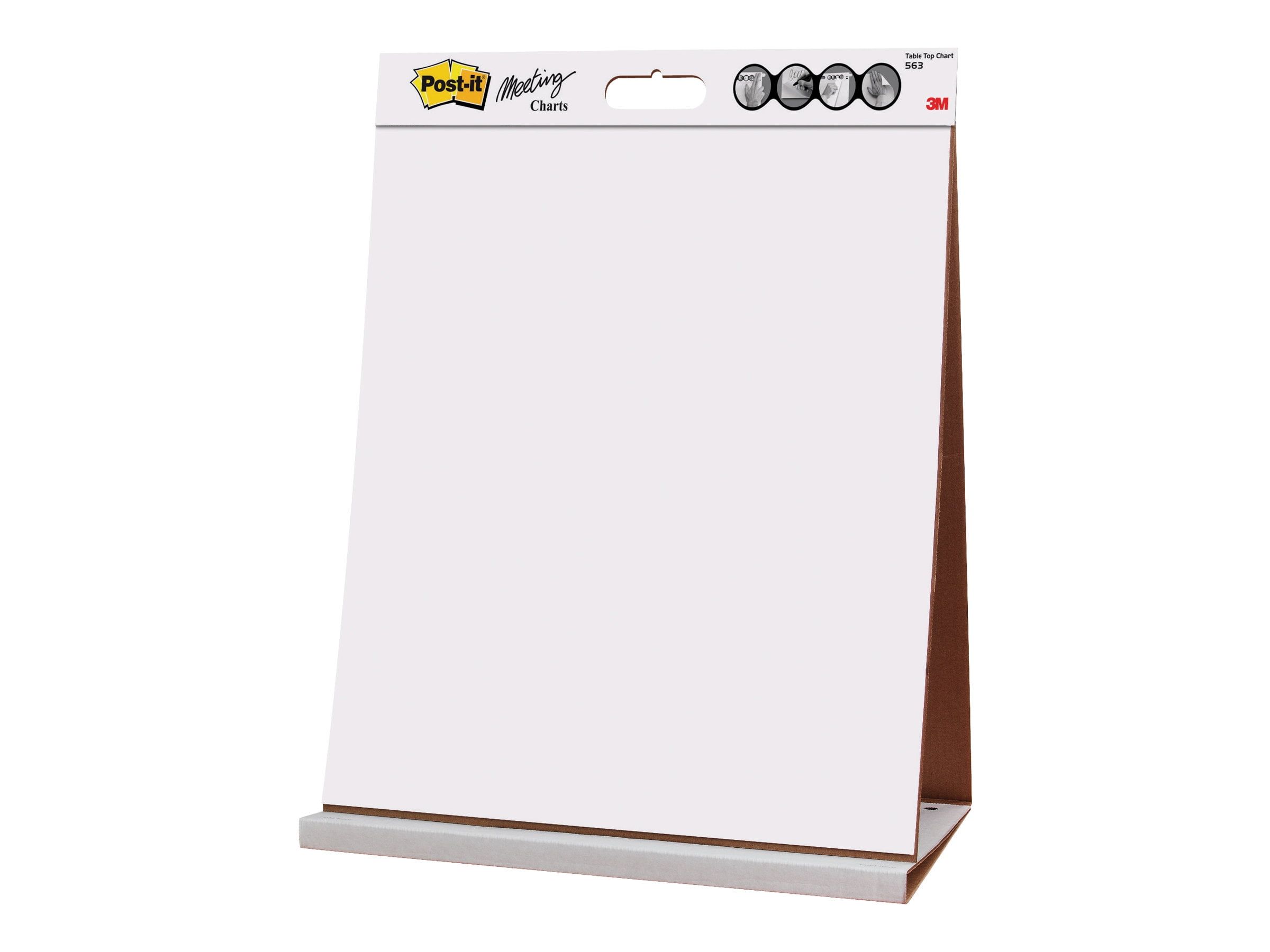 White Tabletop Easel Pad with Stand, 20 Sheets