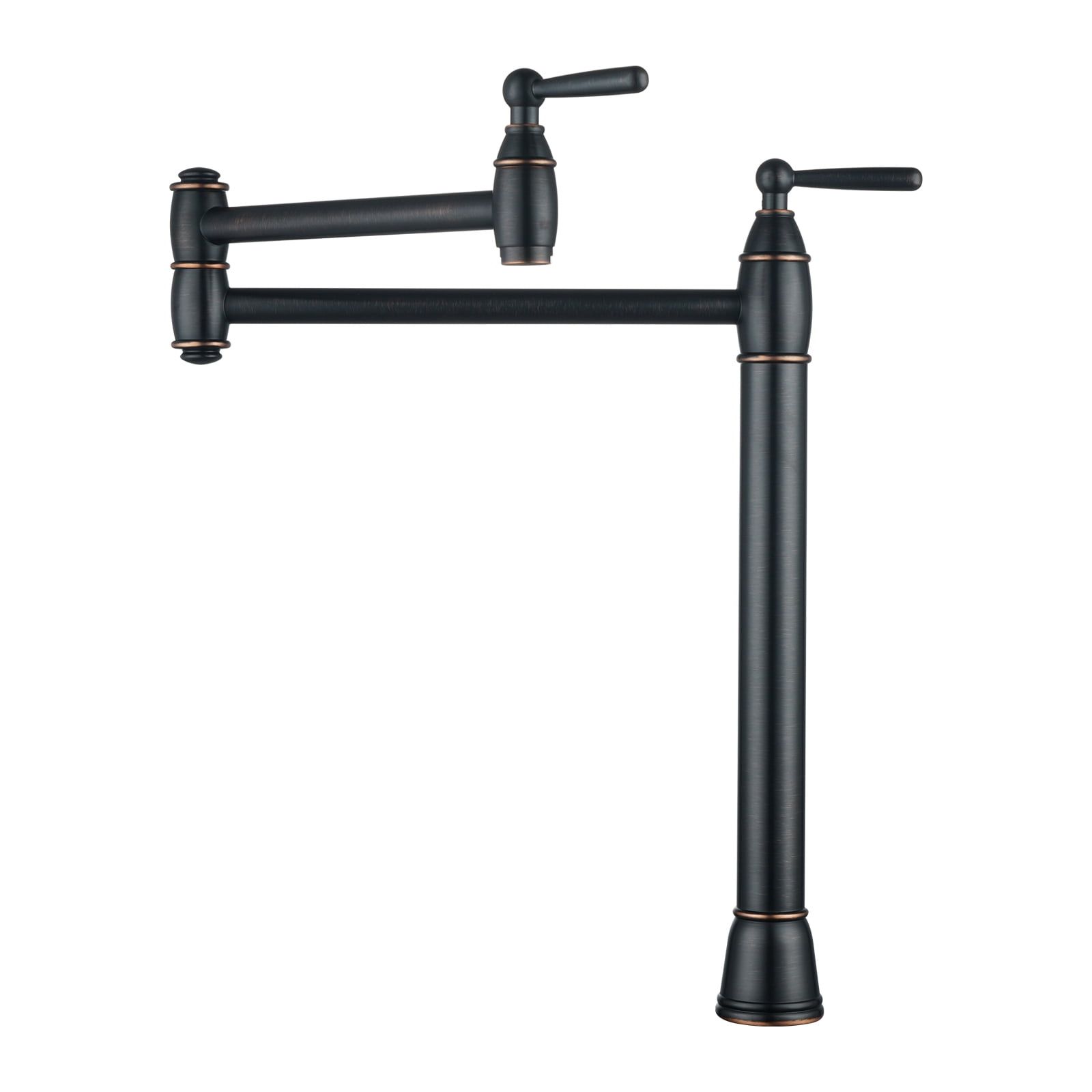 Oil Rubbed Bronze Double Handle Pot Filler Faucet