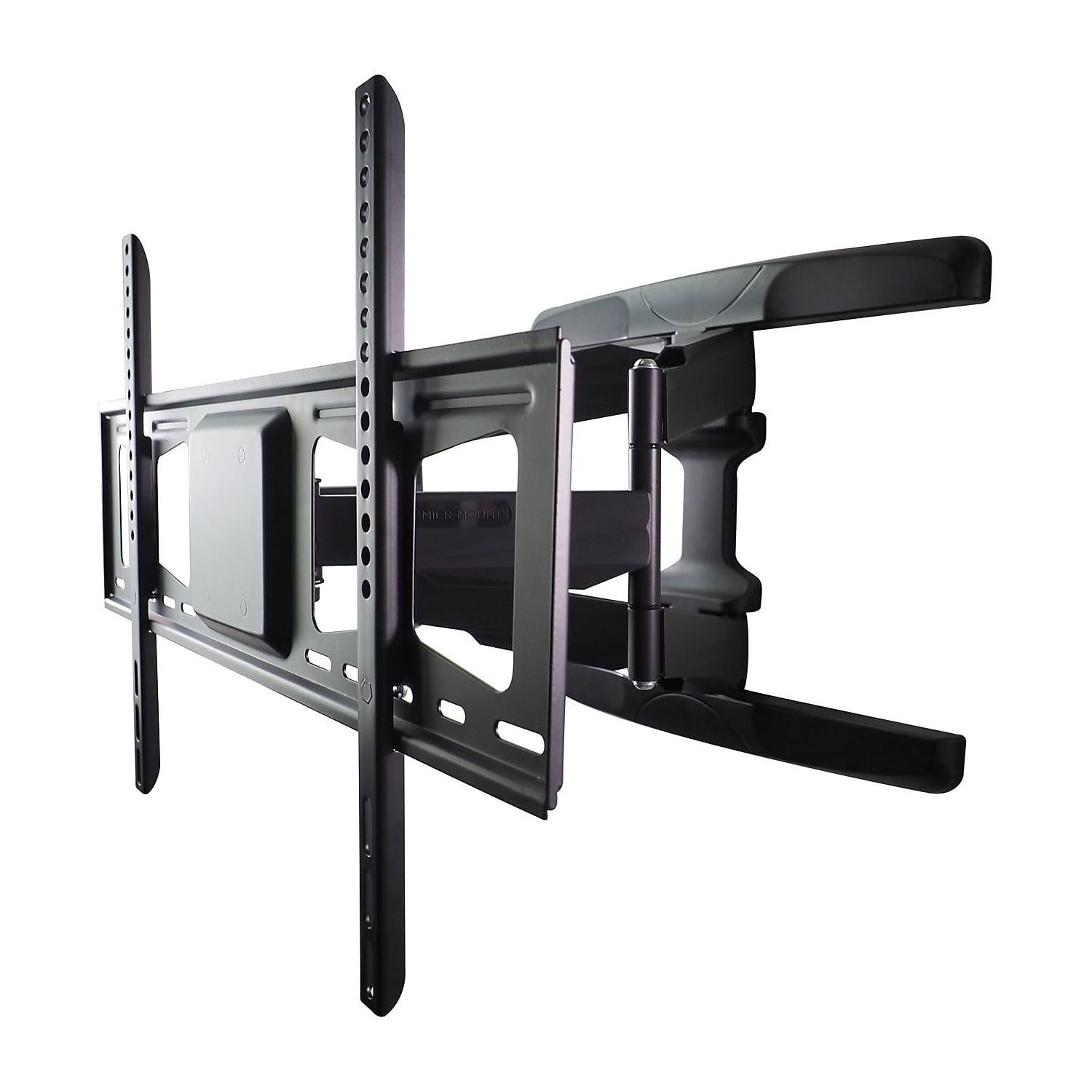 Black Full-Motion Wall Mount Bracket for LCD Displays