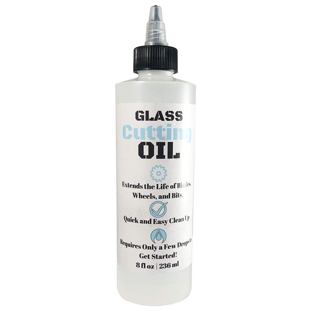 Premium Glass Cutting Oil for All Glass Cutter Tools (8 oz)