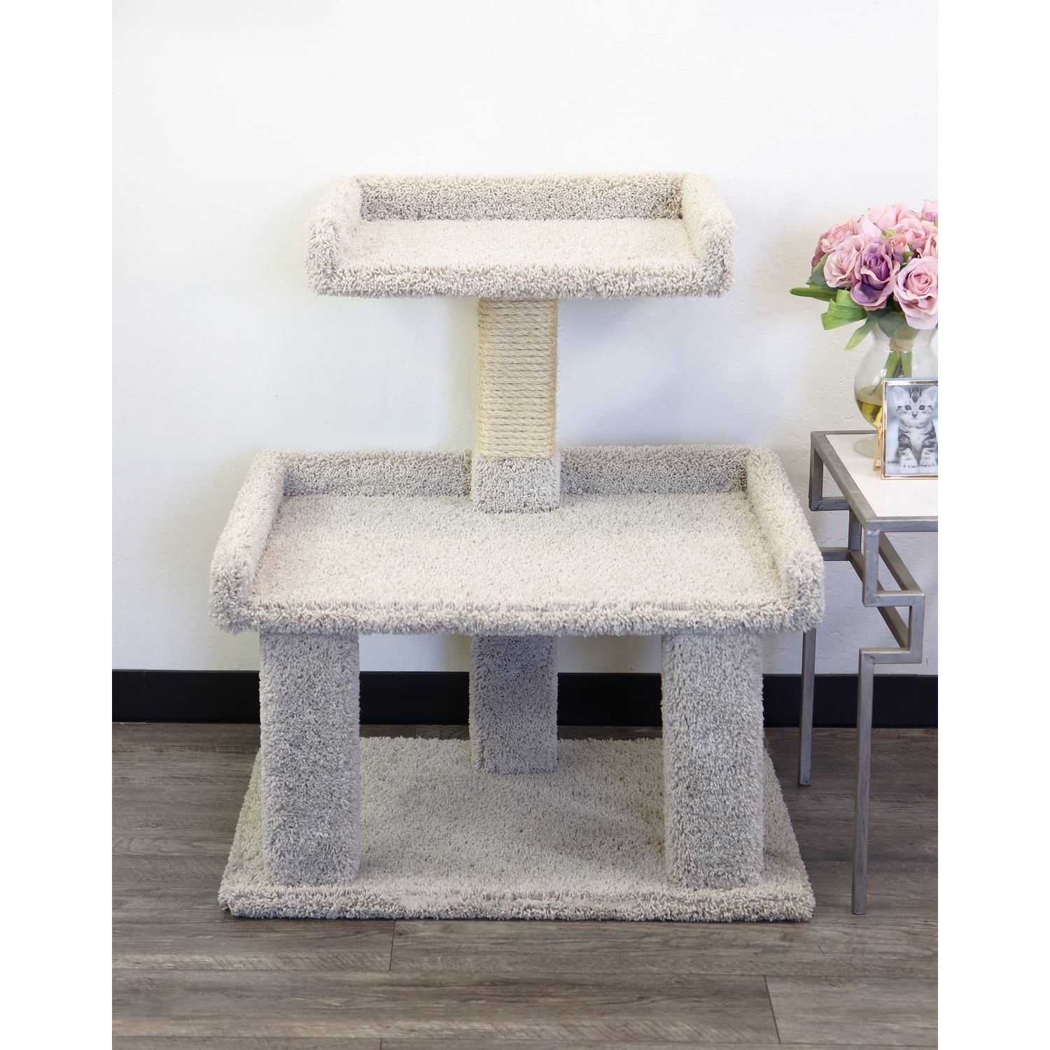 Beige Sisal and Carpet Extra Large Cat Perch