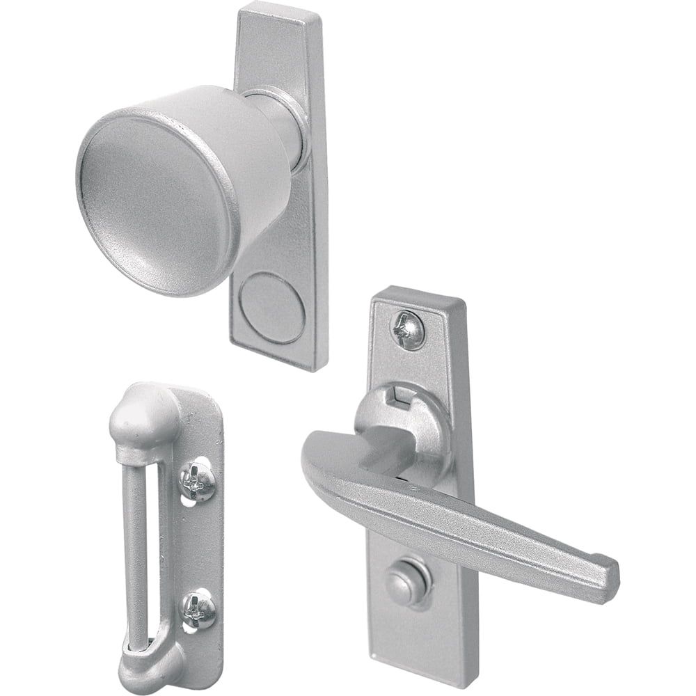 1-3/4 In. Aluminum Swinging Screen Door Knob Latch Set