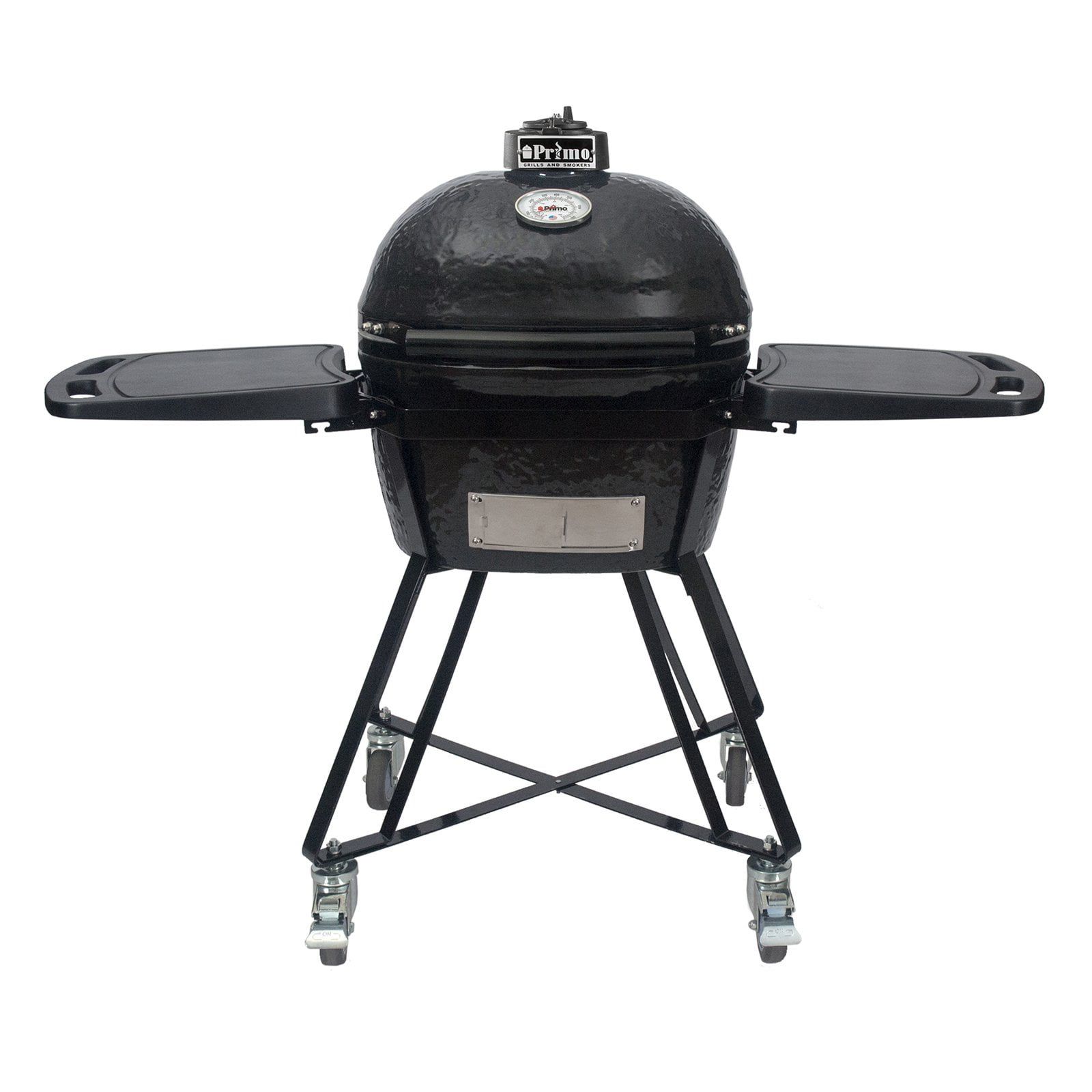 Primo Black Ceramic Charcoal Kamado Grill with Cart