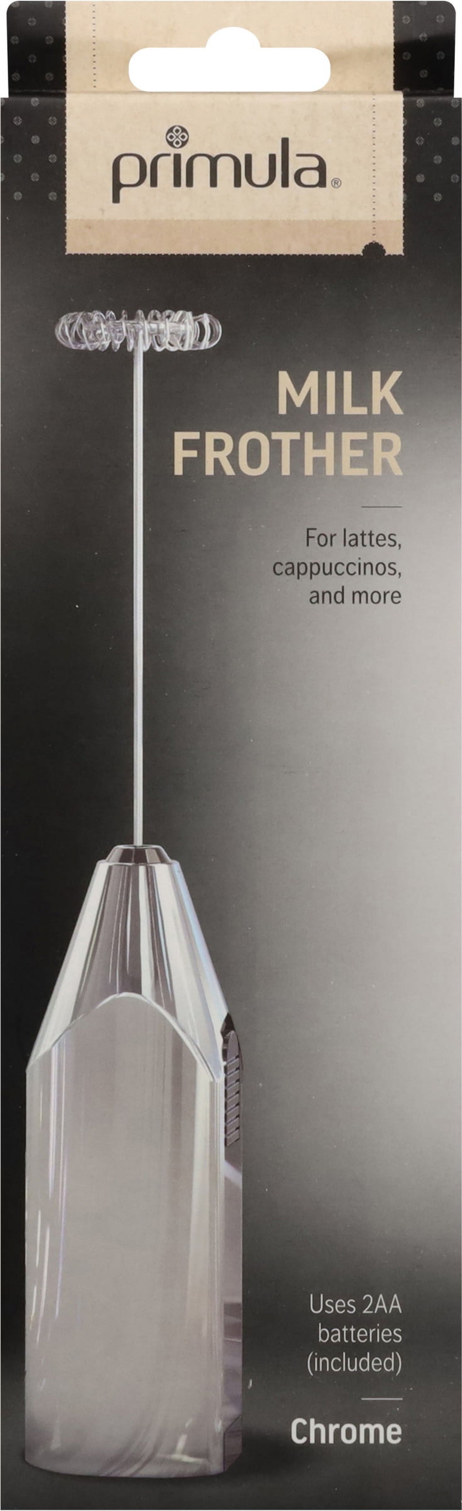 Chrome Stainless Steel Handheld Milk Frother