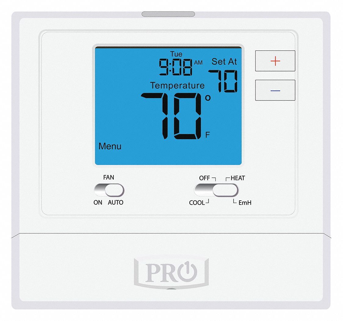 Pro1 T721 White Digital Non-Programmable Heat Pump Thermostat