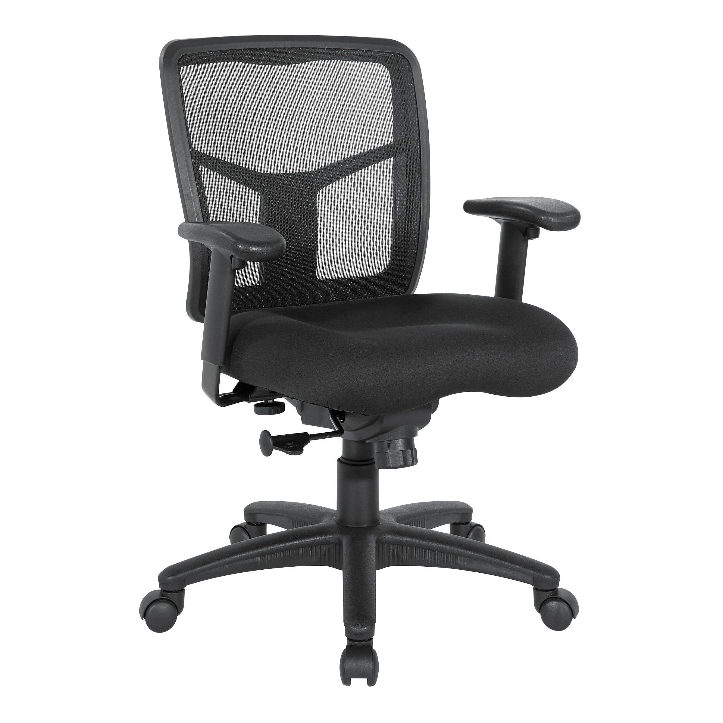 Black Mesh Ergonomic Executive Swivel Chair with Adjustable Arms