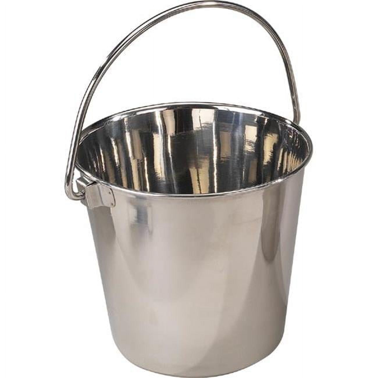 6-Quart Round Heavy-Gauge Stainless Steel Kennel Pail