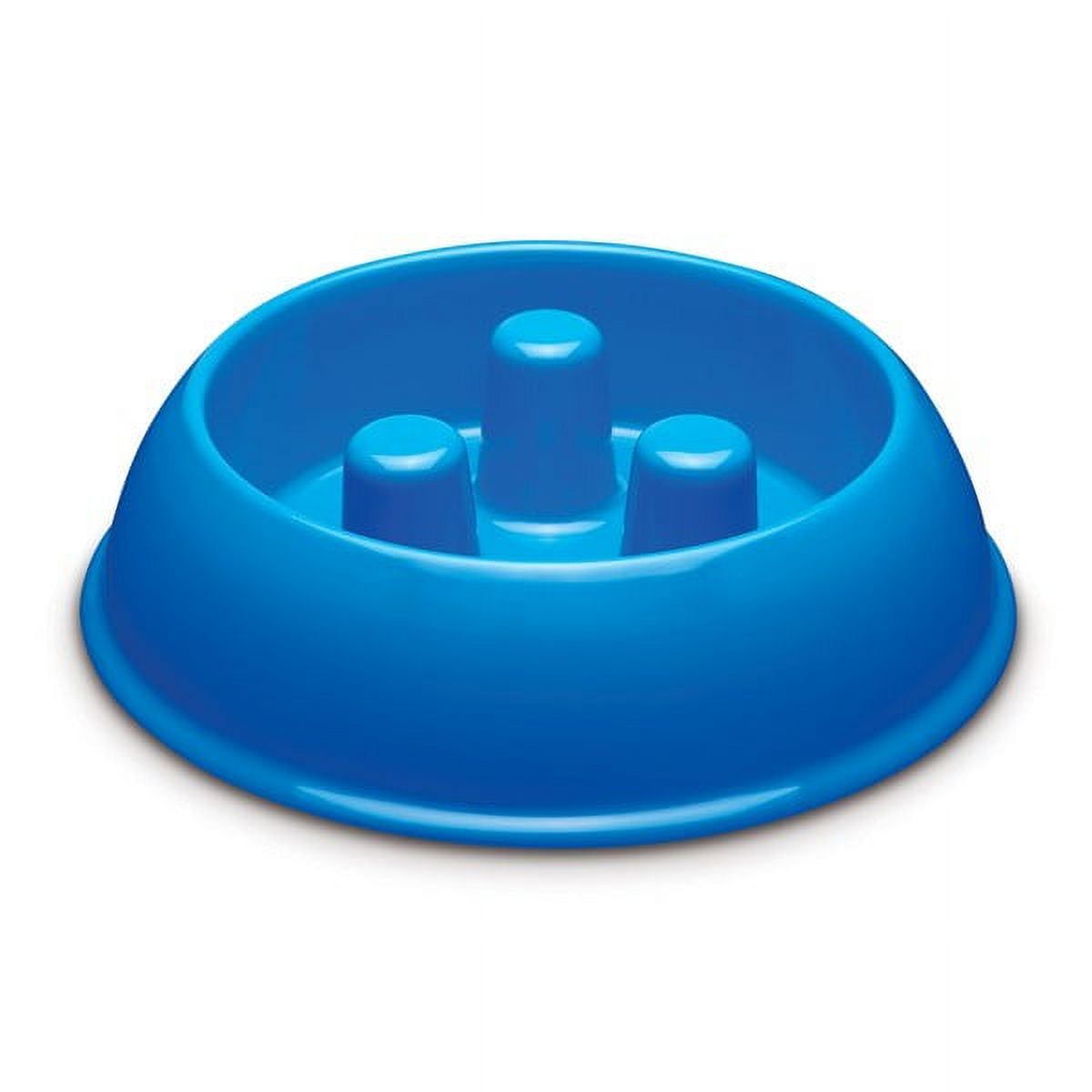 ProSelect Blue Plastic Slow Feeder Dog Bowl 40oz