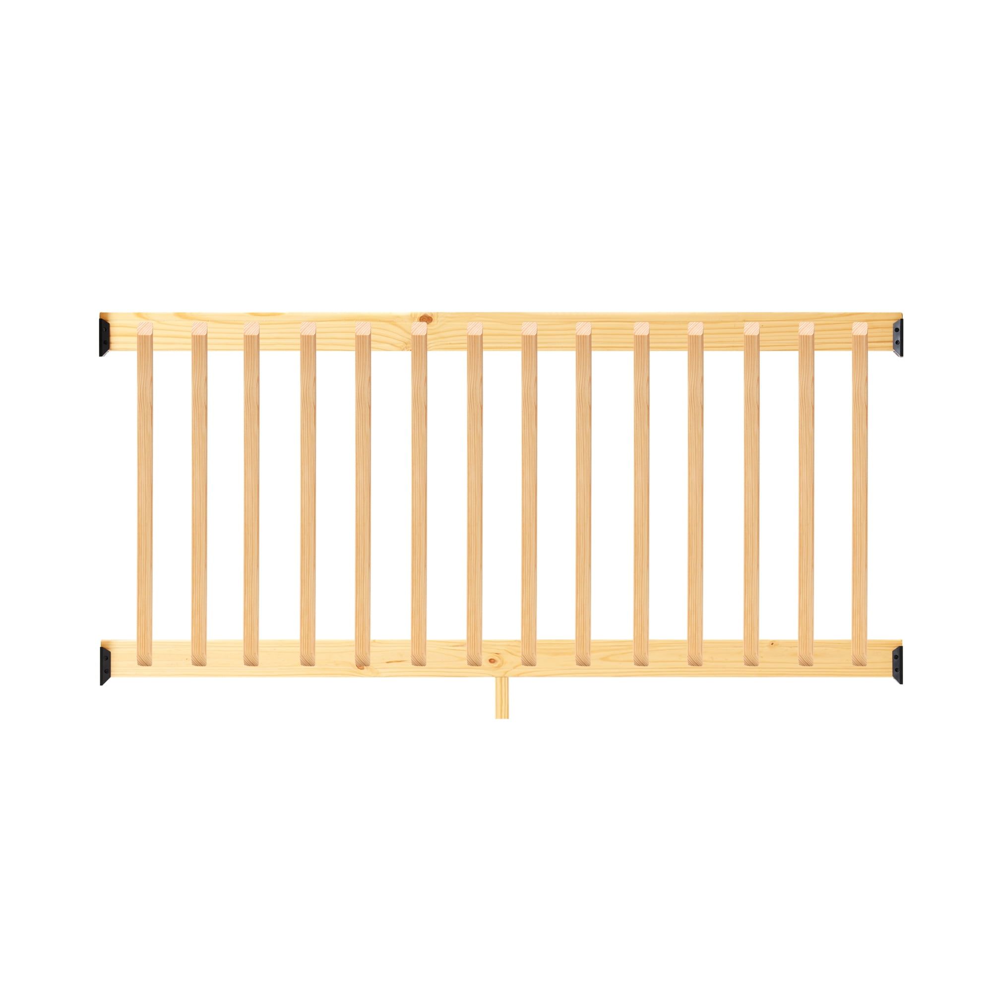 Pressure-Treated Pine 6 ft. Wood Railing Kit with Balusters