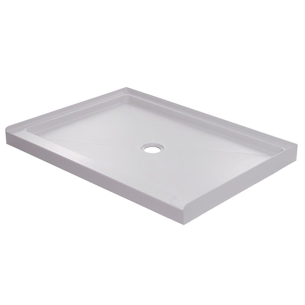 Hammond 36" x 34" White Acrylic Rectangular Shower Base