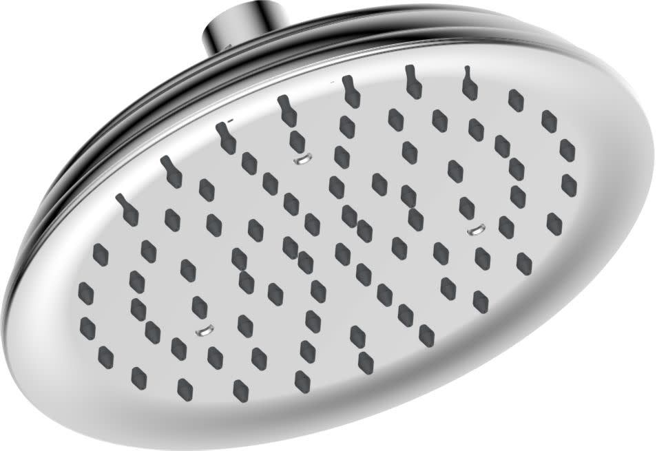 Chrome 7-Inch Wall Mounted Single Function Shower Head