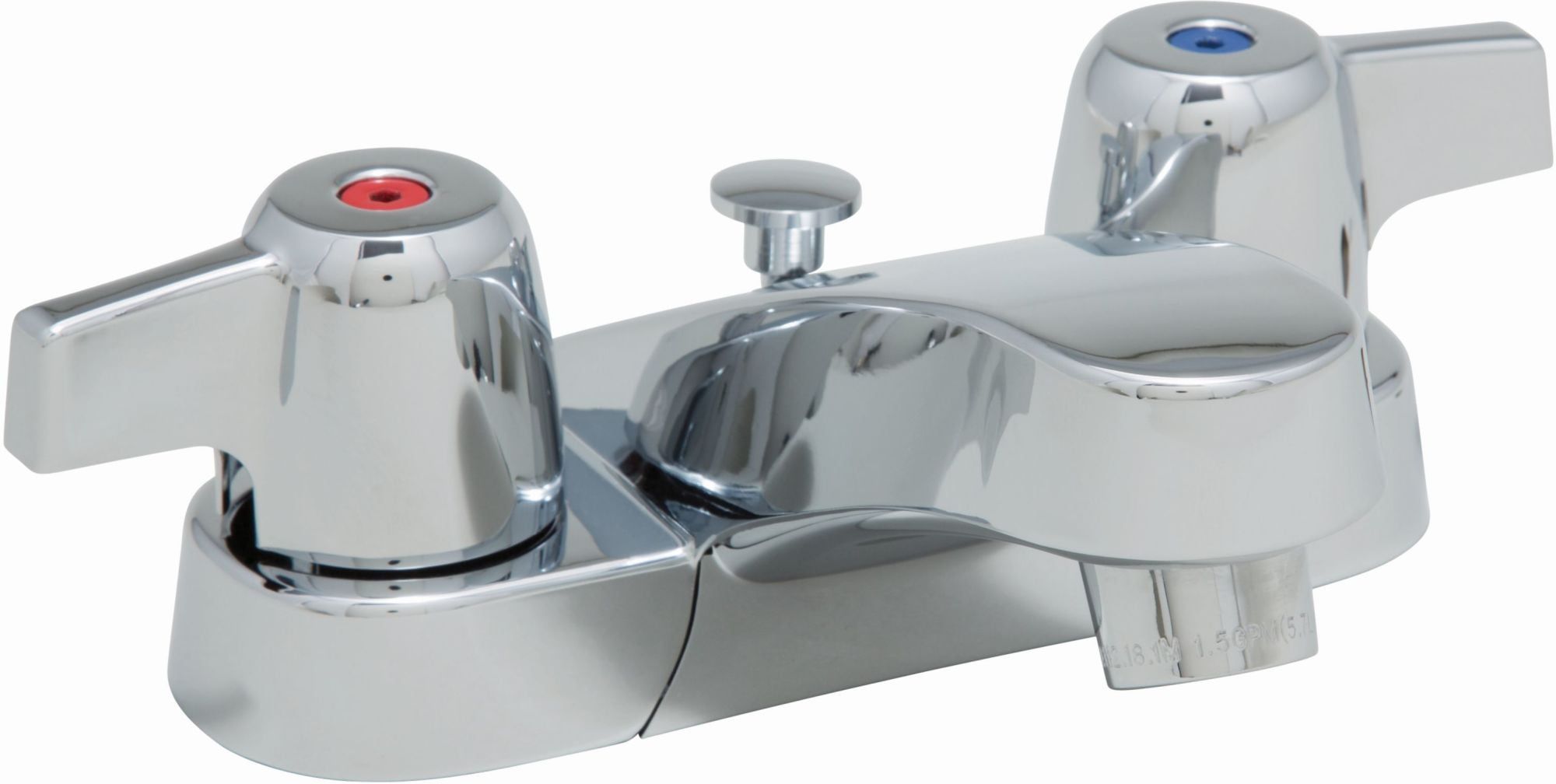 Chrome Dual Handle Centerset Bathroom Faucet