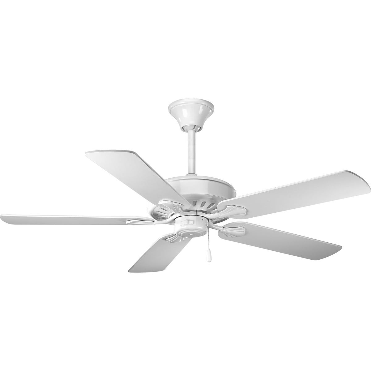 White 52" 5-Blade Reversible Indoor Ceiling Fan