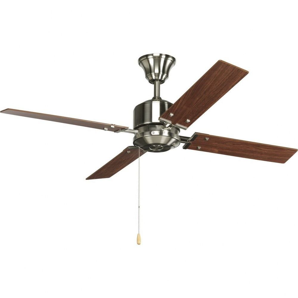 North Park 52" Brushed Nickel Ceiling Fan with Reversible Blades