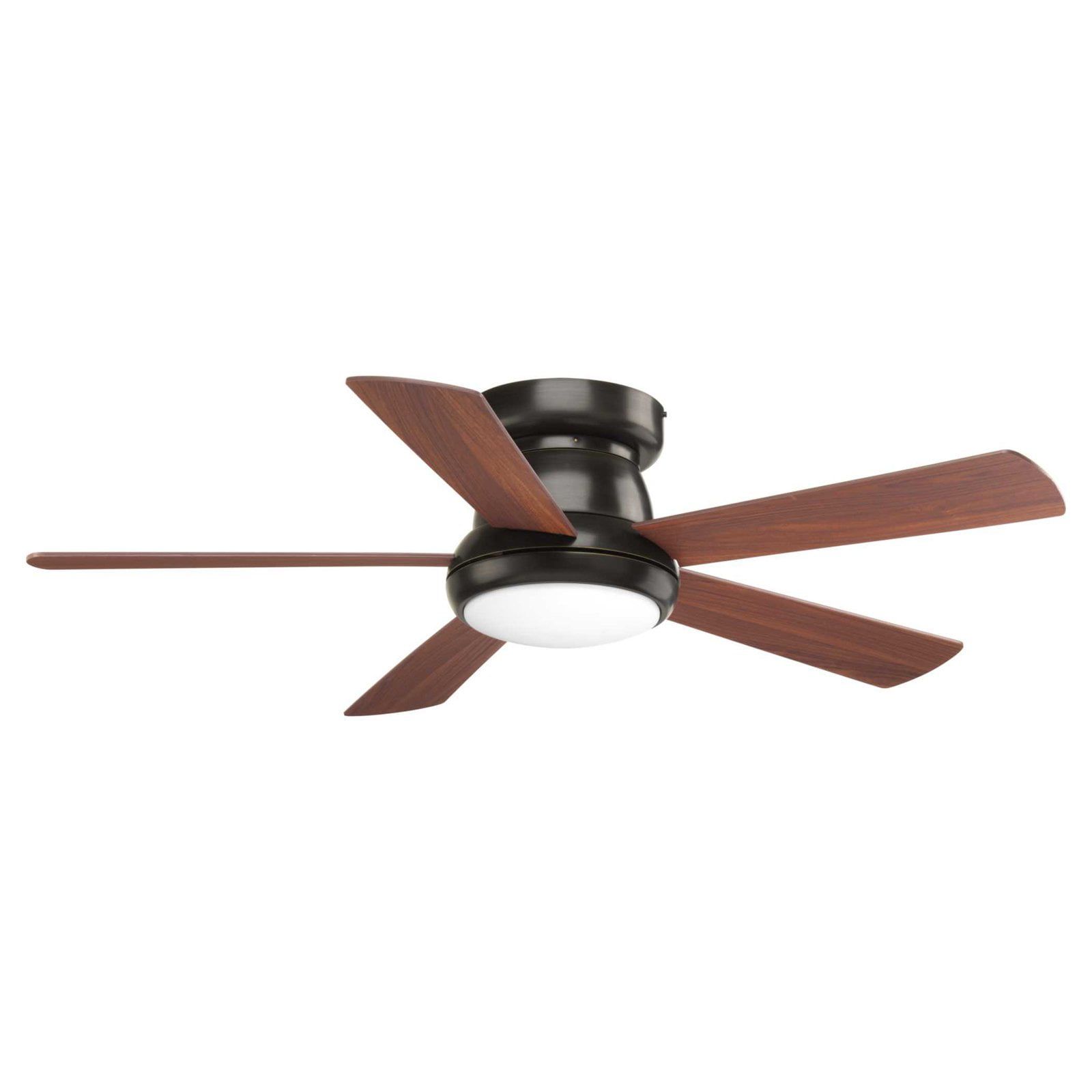 Antique Bronze 52" Low Profile Ceiling Fan with LED Light