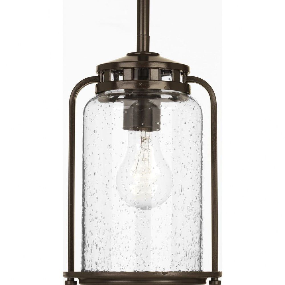 Botta Antique Bronze Glass Cylinder Hanging Lantern