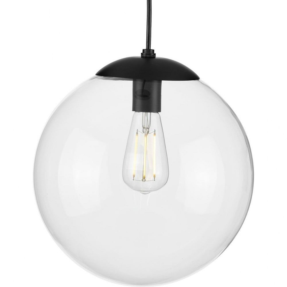 Atwell 12" Matte Black Modern Industrial Pendant Light