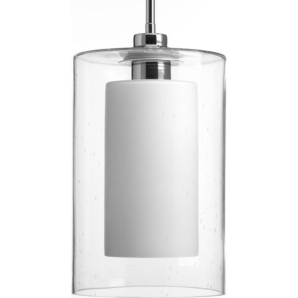 Polished Chrome Double Glass Mini Pendant Light