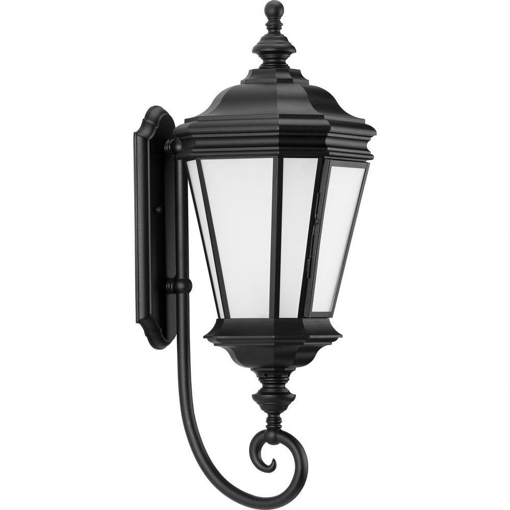 Crawford 29" Black Cast Aluminum Outdoor Wall Lantern Sconce