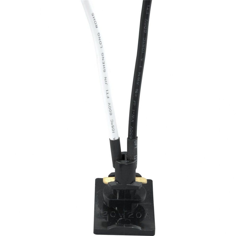 Black Anywhere Power Feed for Track Lighting Systems