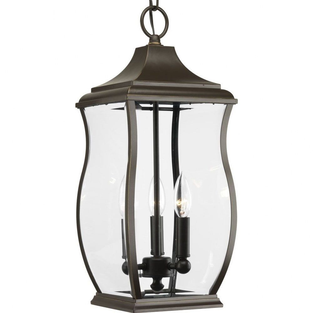 Township Oil Rubbed Bronze 3-Light Hanging Lantern