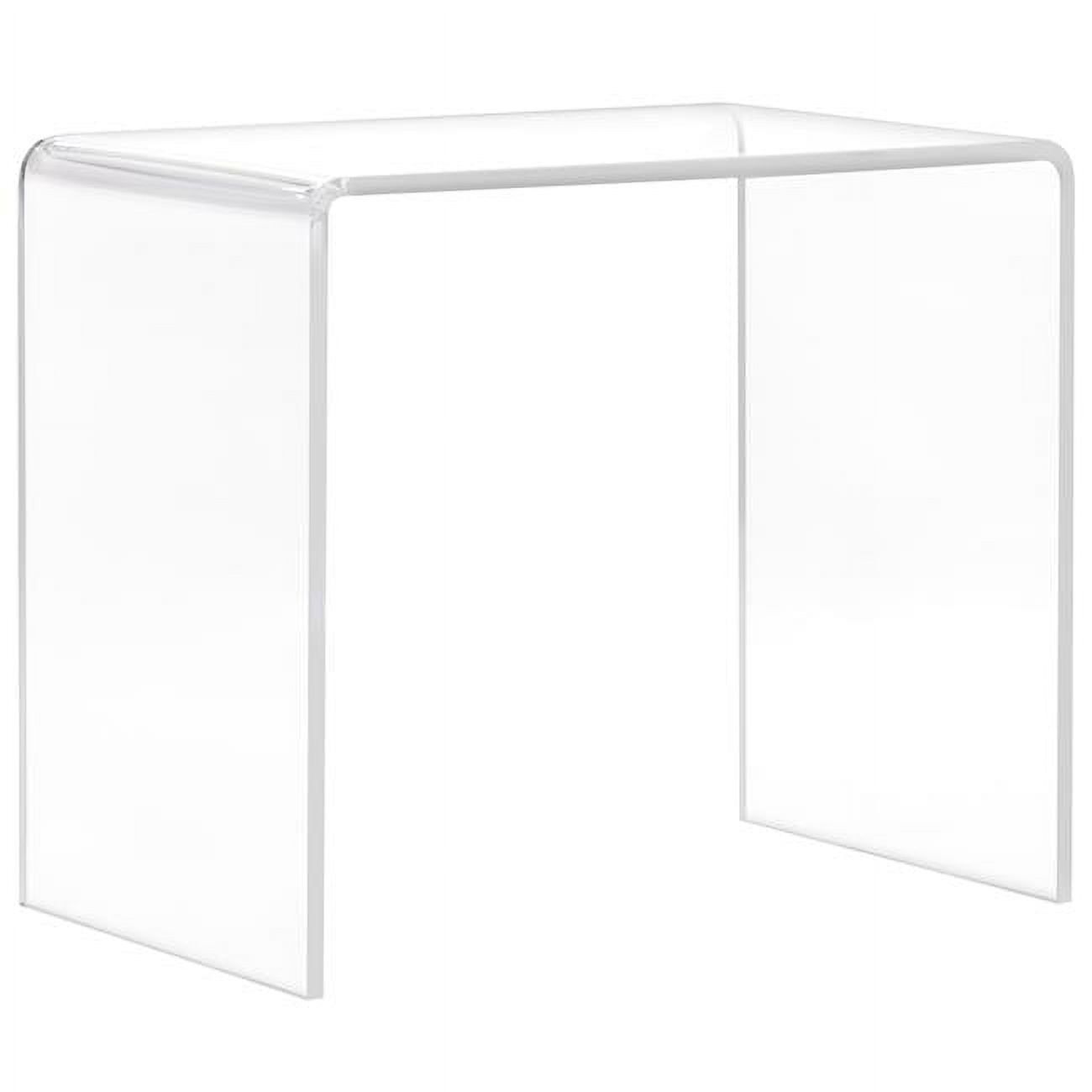 Clear Acrylic U-Shaped Modern Desk/Vanity, 32"