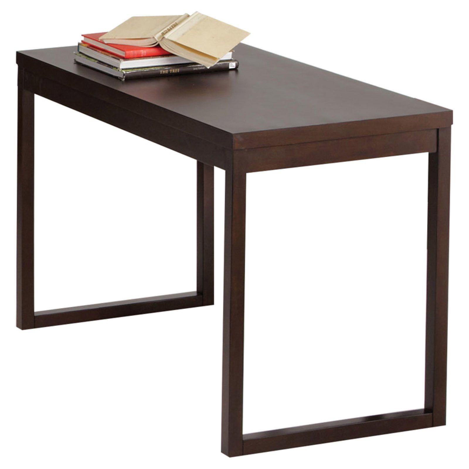 Athena Dark Chocolate Brown Wood Writing Desk