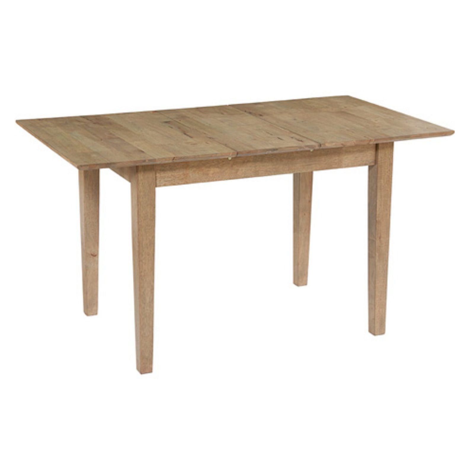 Transitional Light Oak Extendable Rectangular Dining Table