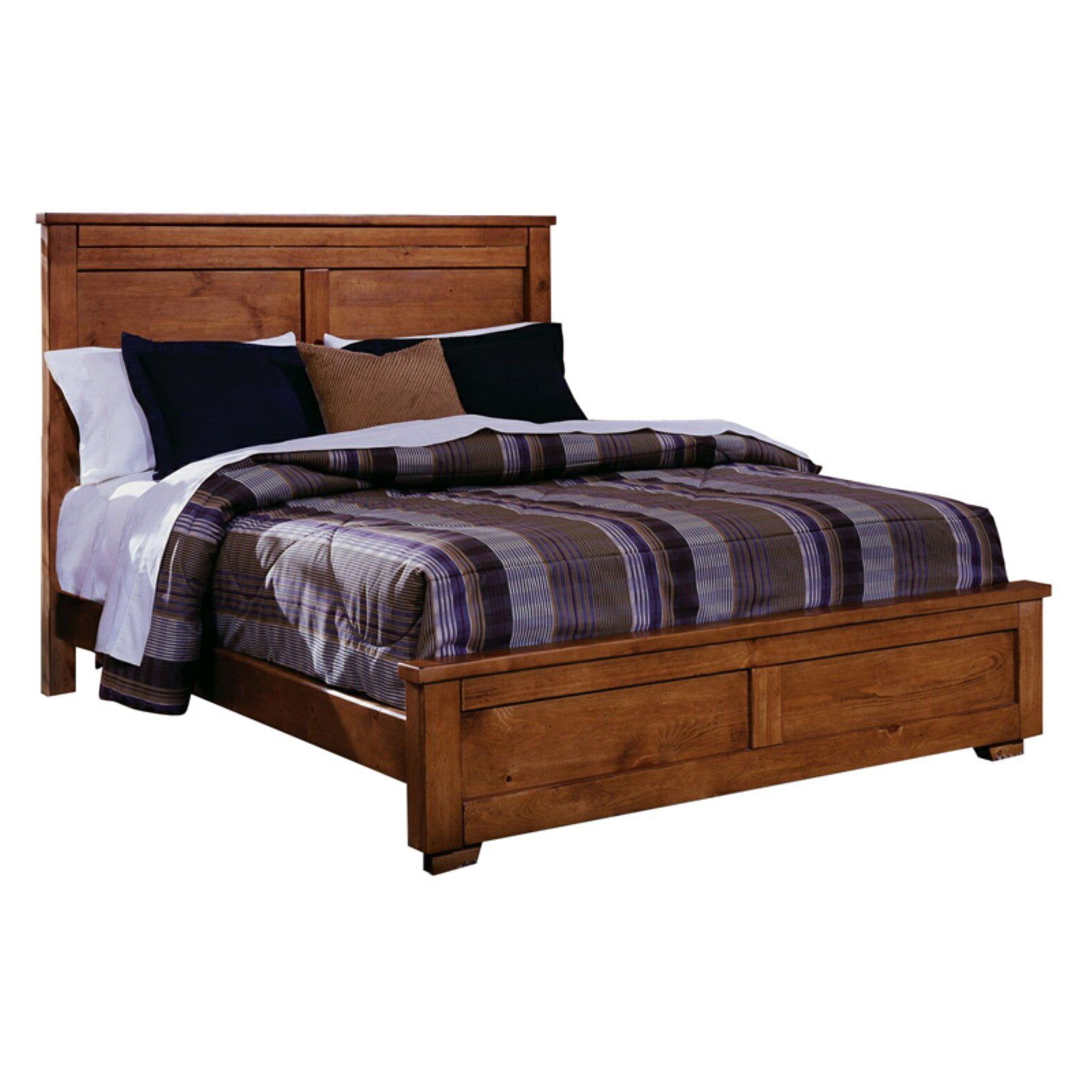 Diego Cinnamon Pine Upholstered King Headboard