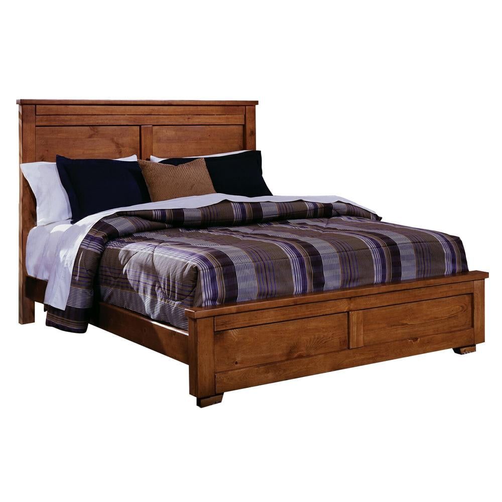 Diego Cinnamon Pine Upholstered King Headboard