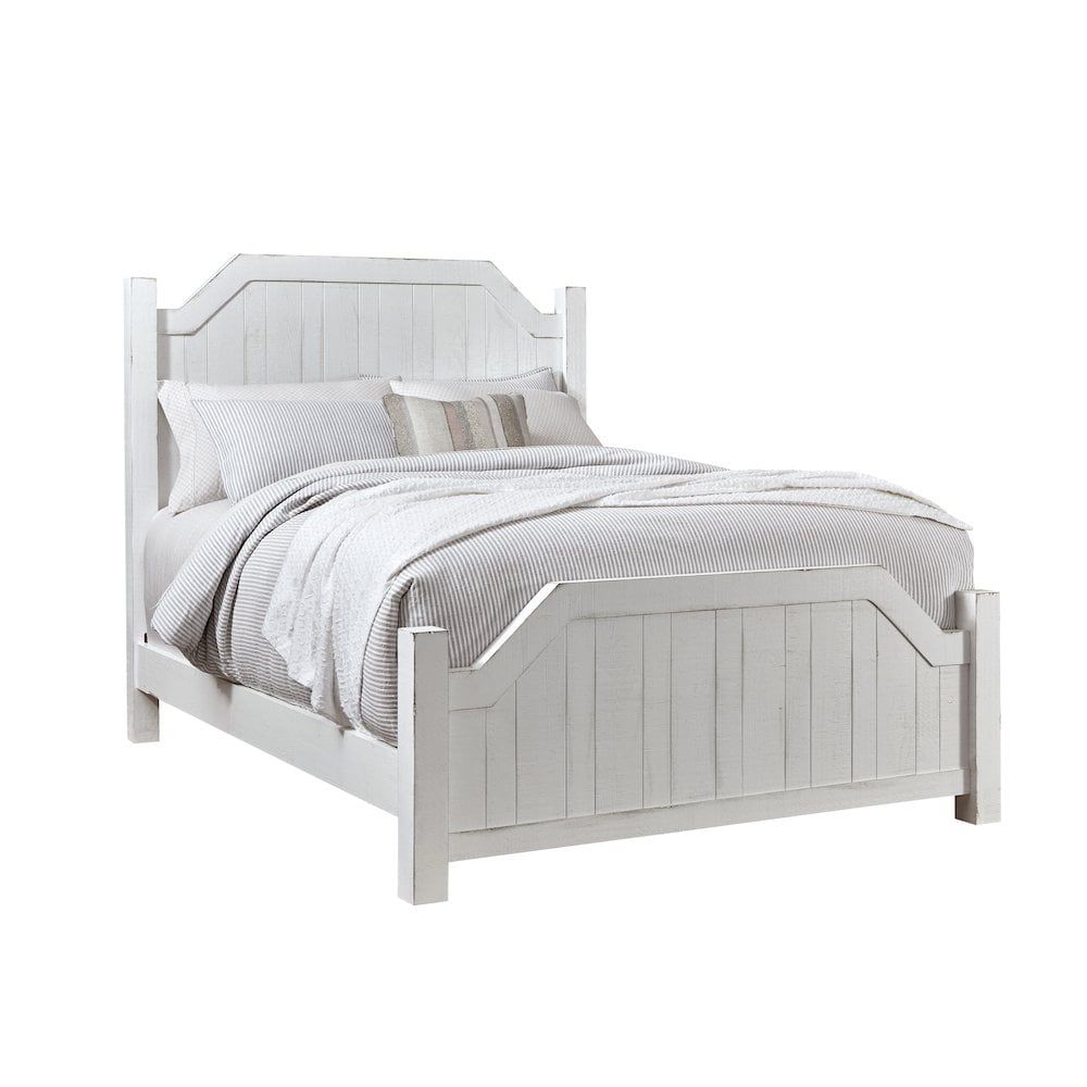 Elmhurst Traditional White Pine King Poster Bed with Headboard