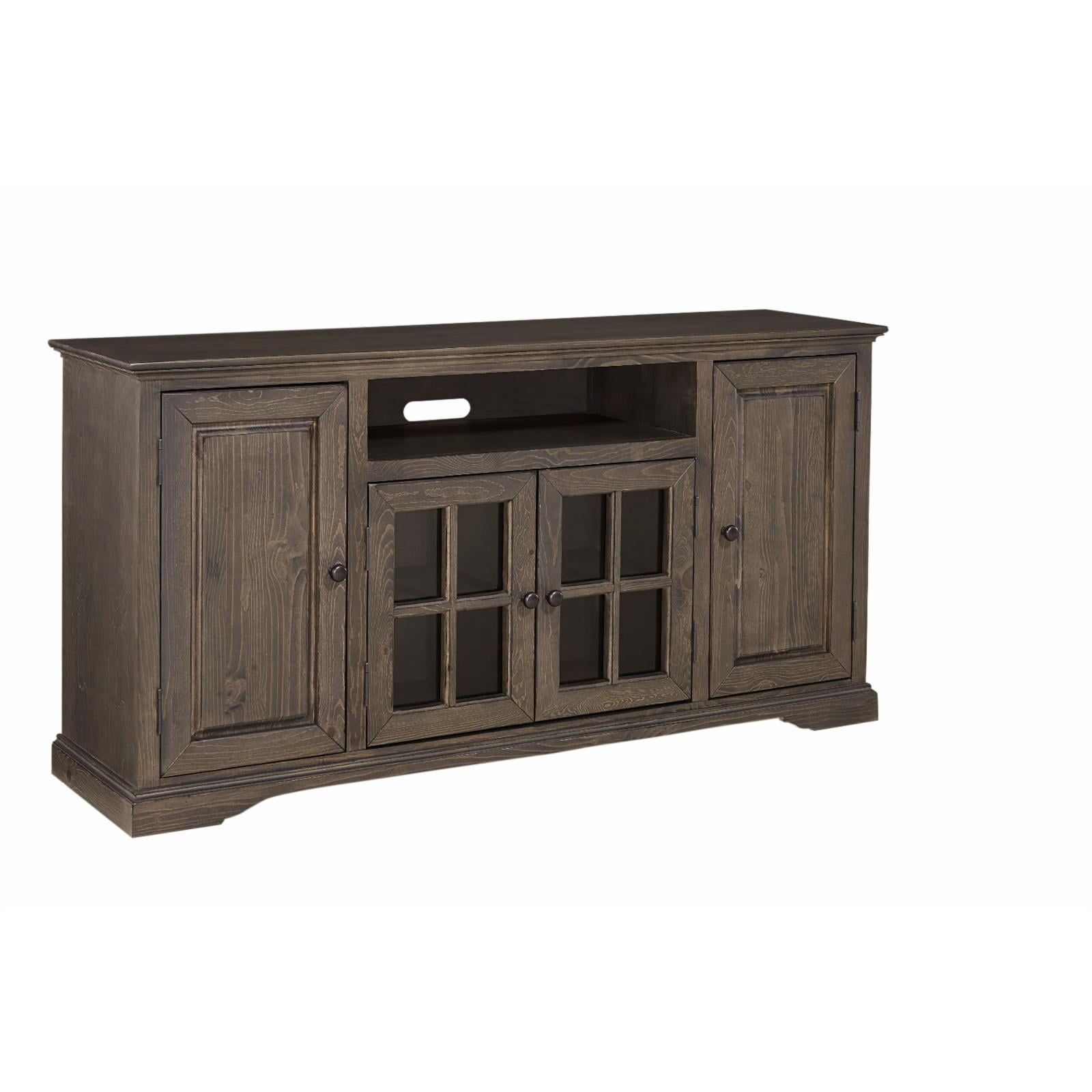 Hamilton 64" Storm Gray Traditional TV Console with Cabinet