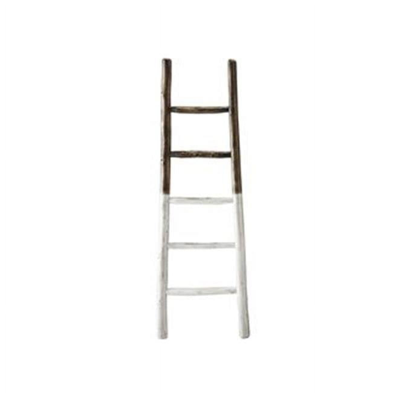 Millie French Roast and Linen White Eucalyptus Blanket Ladder