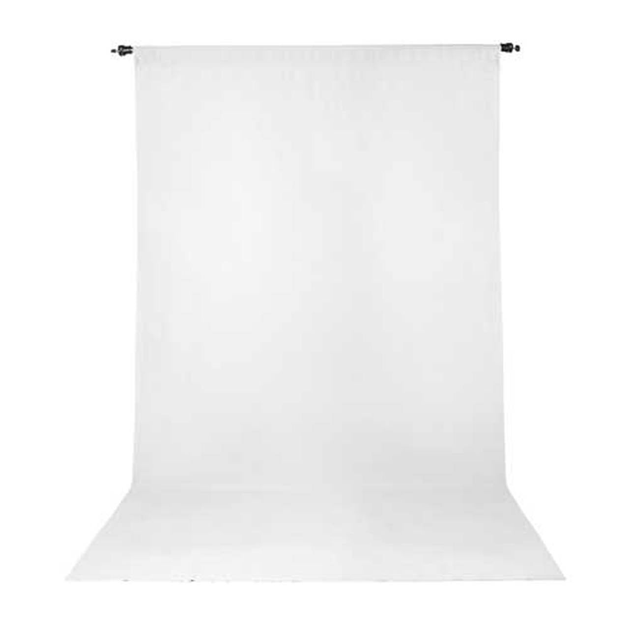 White Polyester Wrinkle Resistant Photography Backdrop 5'x9'