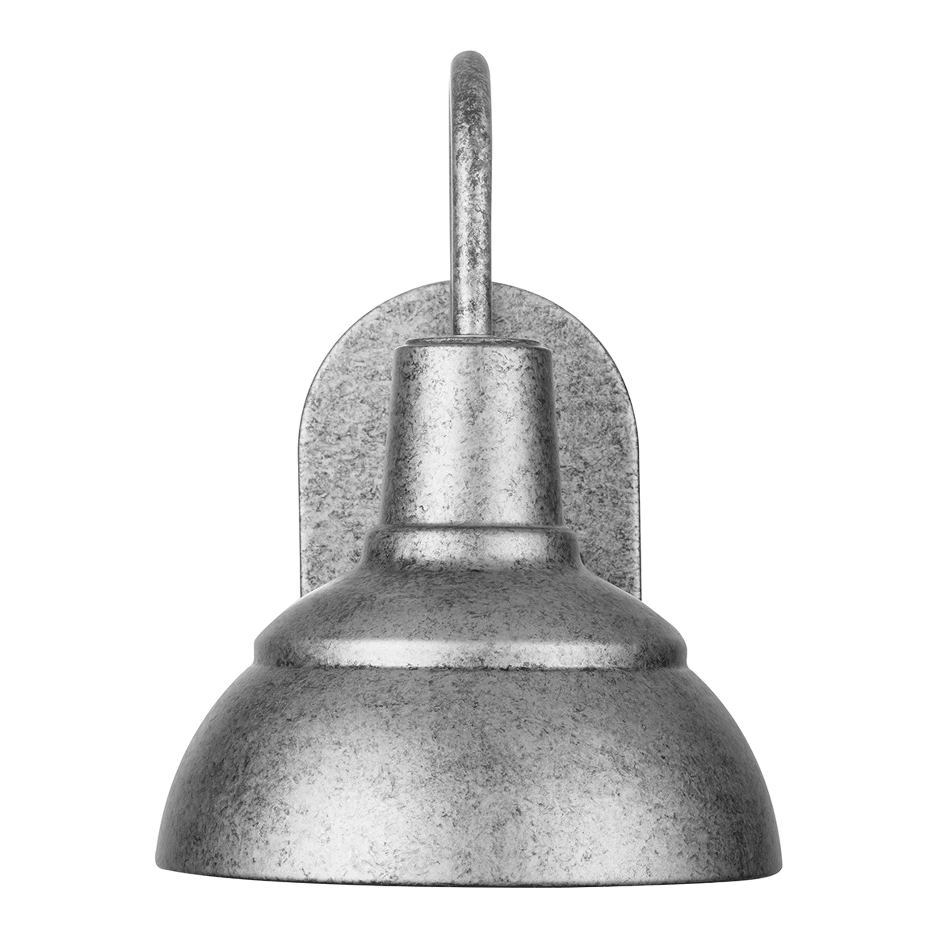 Galvanized Silver 11" Industrial Outdoor Wall Sconce