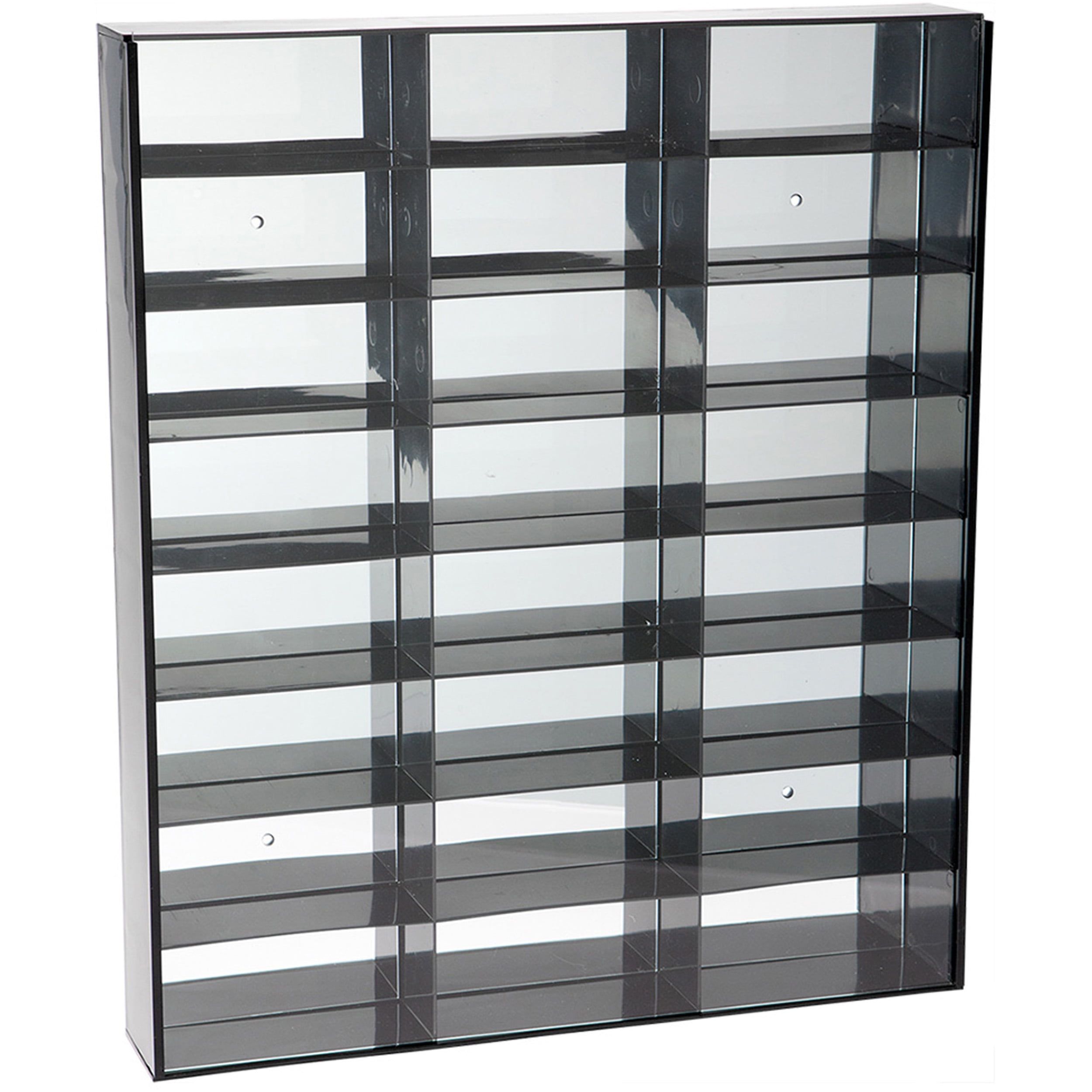 Clear Acrylic 24-Slot Wall-Mounted Display Case for Action Figures