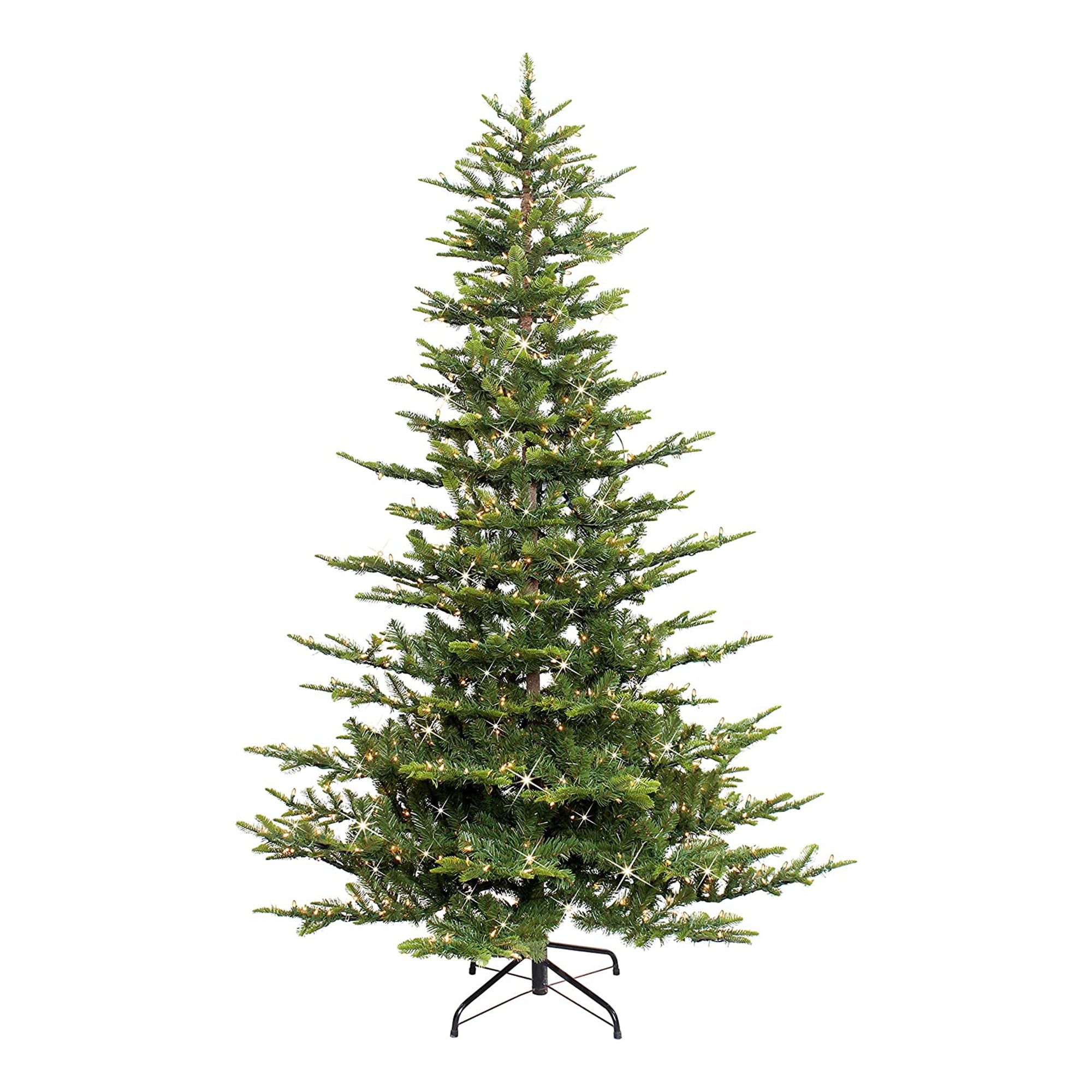 7.5-Foot Green Fir Pre-Lit Artificial Christmas Tree with Clear Lights